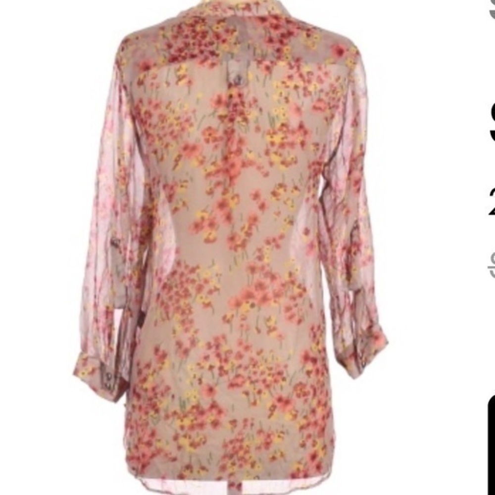 UEC Bellatrix silk floral flowy blouse small - Picture 2 of 13